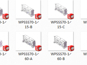 wpsss series of worm gear reducer 17 specifications in total 3D मॉडल