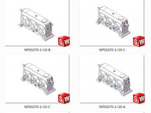 wpsss series of worm gear reducer 17 specifications in total 3D मॉडल