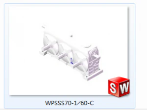wpsss series of worm gear reducer 17 specifications in total 3D Model