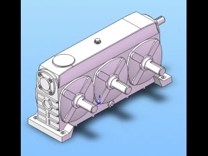 wpsss series of worm gear reducer 17 specifications in total 3D Model