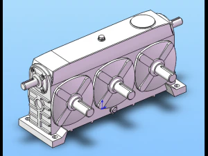 wpsss series of worm gear reducer 17 specifications in total 3D Model