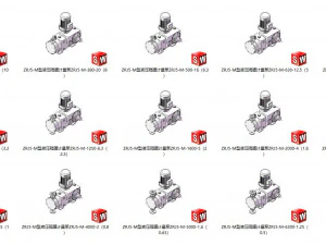 pompa pengukur diafragma hidrolik seri zrj5-m Model 3D