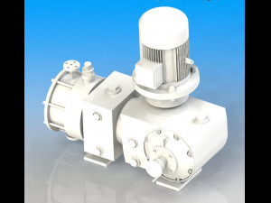 zrj5-m series hydraulic diaphragm metering pump 3D Модель