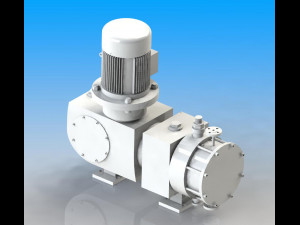 zrj5-m series hydraulic diaphragm metering pump 3D Модель