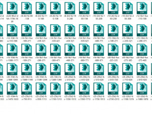 summary of ball screw models 97 models in total 3D Model
