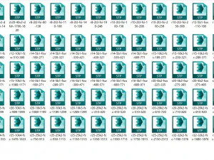 summary of ball screw models 97 models in total 3D Model