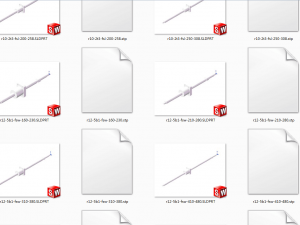 summary of ball screw models 97 models in total 3D Model