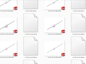 summary of ball screw models 97 models in total 3D Model