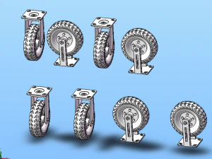 インフレータブルキャスター 計8仕様 3Dモデル