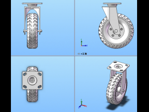 inflatable caster 8 specifications in total 3D Model