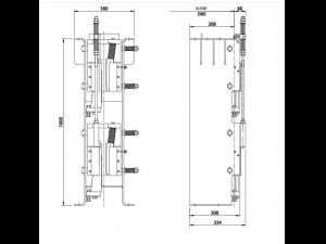 elevator parts wsgb04 wsgb10 progressive safety gear 3D Модель
