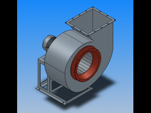 11-62 low noise multi wing centrifugal fan 8 specifications 3D Model