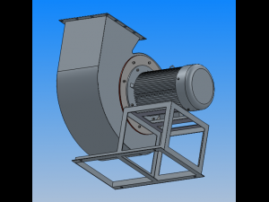 11-62 low noise multi wing centrifugal fan 8 specifications 3D Model