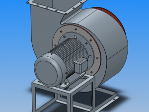 11-62 low noise multi wing centrifugal fan 8 specifications 3D Model