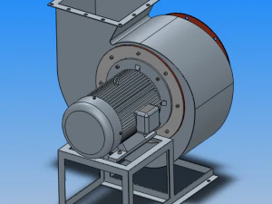 11-62 low noise multi wing centrifugal fan 8 specifications 3D Model