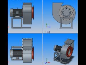11-62 low noise multi wing centrifugal fan 8 specifications 3D Model