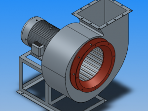 11-62 low noise multi wing centrifugal fan 8 specifications 3D Model
