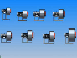 11-62 low noise multi wing centrifugal fan 8 specifications 3D Model