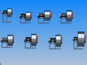 11-62 low noise multi wing centrifugal fan 8 specifications 3D Model