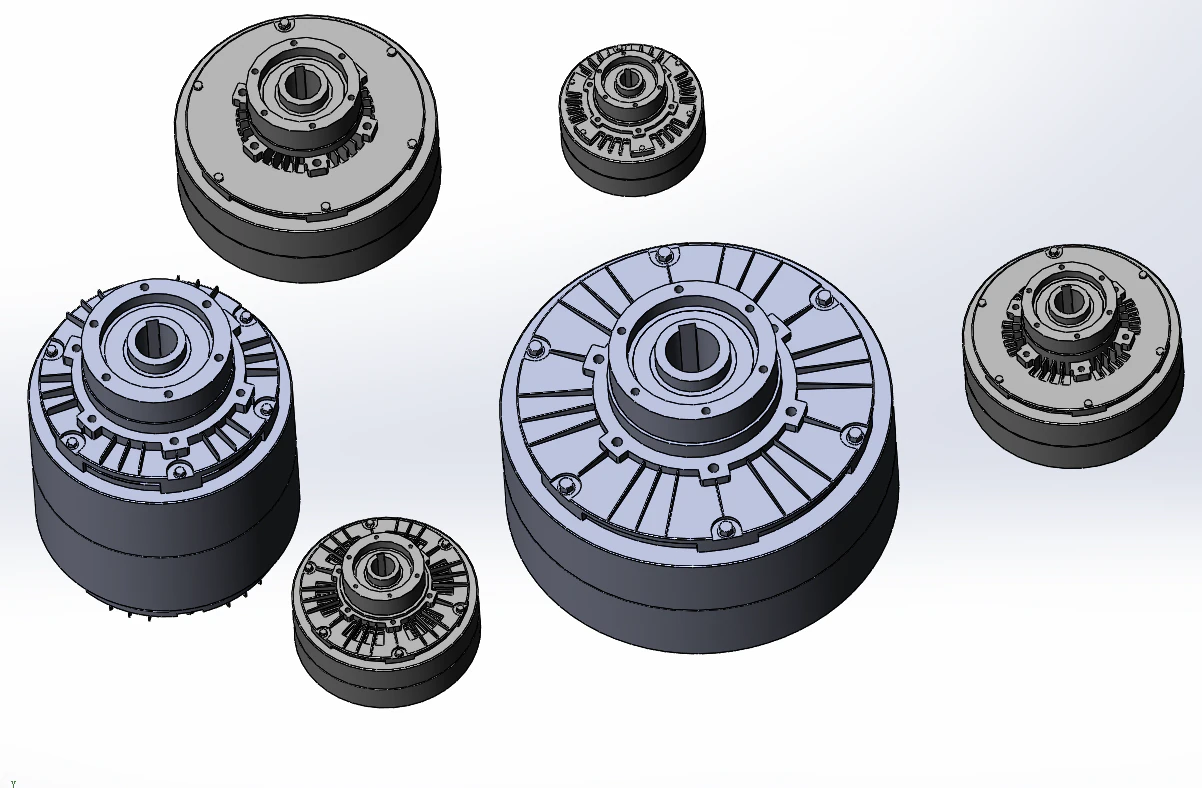 flkt hollow shaft and magnetic powder clutch6 specifications 3D Model .c4d .max .obj .3ds .fbx .stl .blend 