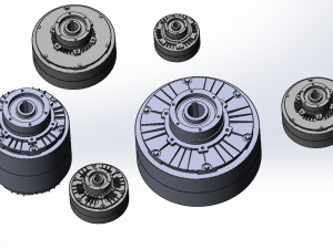 flkt hollow shaft and magnetic powder clutch6 specifications Model 3D