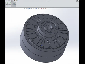 flkt hollow shaft and magnetic powder clutch6 specifications 3D Model