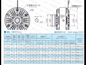 flkt hollow shaft and magnetic powder clutch6 specifications Modèle 3D