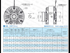 flkt hollow shaft and magnetic powder clutch6 specifications 3D Model