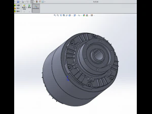 flkt hollow shaft and magnetic powder clutch6 specifications 3D Model