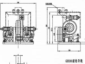 gdx80 roller guide shoe elevator parts 3D Model