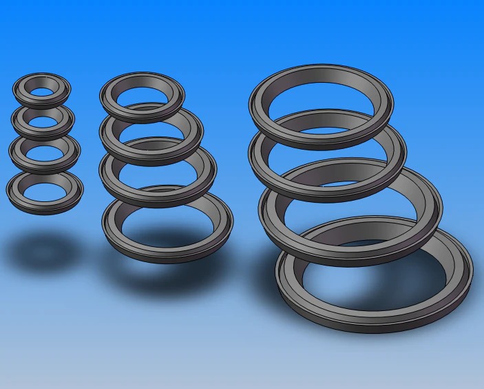 jb zq 4075-2006 z-shaped rubber oil seal 12 specifications 3D Model .c4d .max .obj .3ds .fbx .stl .blend 