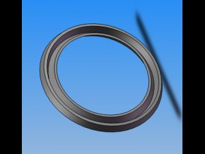 jb zq 4075-2006 z-shaped rubber oil seal 12 specifications 3Dモデル