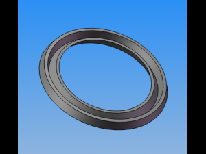 jb zq 4075-2006 z-shaped rubber oil seal 12 specifications 3Dモデル