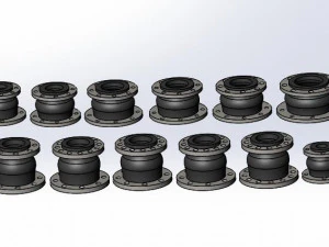 kyt i フレキシブル同心減速ゴムジョイント 全15モデル 3Dモデル