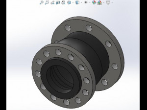 kyt i flexible concentric reducing rubber joint 15 models in total Model 3D