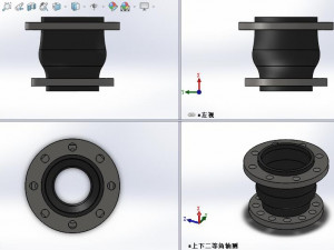 kyt i flexible concentric reducing rubber joint 15 models in total Model 3D