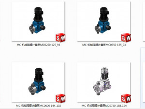 mc mechanical diaphragm metering pump 15 specifications in total 3D 모델