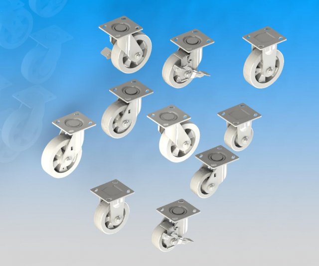 pm series of load casters 9 models in total Model 3D .c4d .max .obj .3ds .fbx .stl .blend 