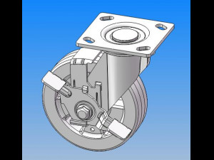 pm series of load casters 9 models in total Model 3D