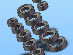 vakum jb t1091-1991 i&ccedil;in &ccedil;er&ccedil;eve tipi kau&ccedil;uk sızdırmazlık halkası Toplamda 12 spesifikasyon 3D Model