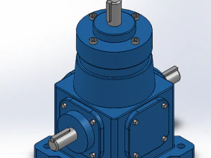 t series spiral bevel gear steering box 8 specifications in total 3D Model