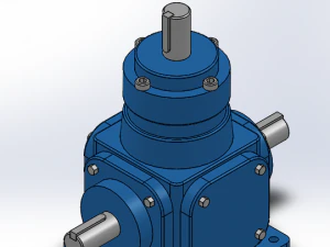t series spiral bevel gear steering box 8 specifications in total 3D Model