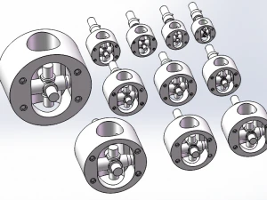 chuck automatic quartering dividing chuck 11 specifications in total 3D Model