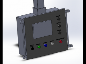 cantilever of low voltage switch cabinet Modello 3D