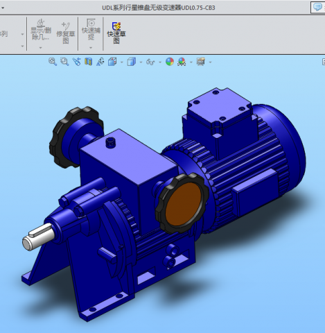 udl series planetary cone plate stepless transmission 3 specifications in total 3D Model .c4d .max .obj .3ds .fbx .stl .blend 