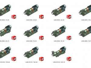 uhb-zk40 200 mortar pump 16 specifications in total 3D 模型