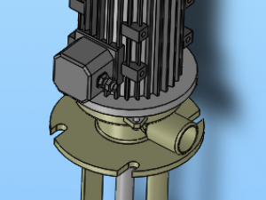 wl series hot water hot oil vertical vortex pump Model 3D
