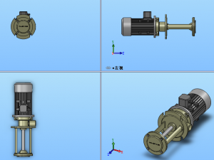 wl series hot water hot oil vertical vortex pump Model 3D