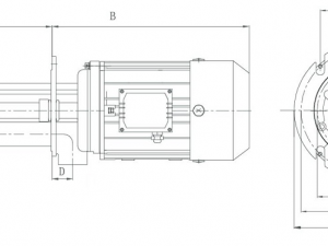 wl series hot water hot oil vertical vortex pump Model 3D