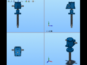 jwb005dr ordinary ball screw elevator 13 specifications in total 3D Model